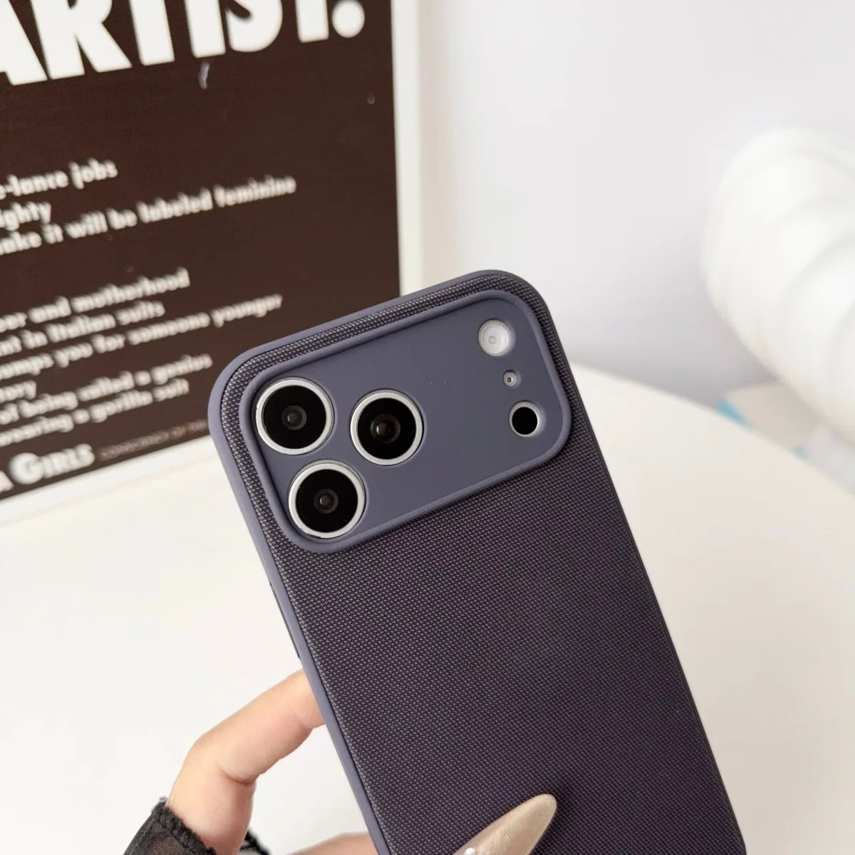 High End Original 2IN1 Technology Woven + Liquid Silicone Case For IPhone 17 Pro Max For Magsafe Magnetic Drop Protection Cover
