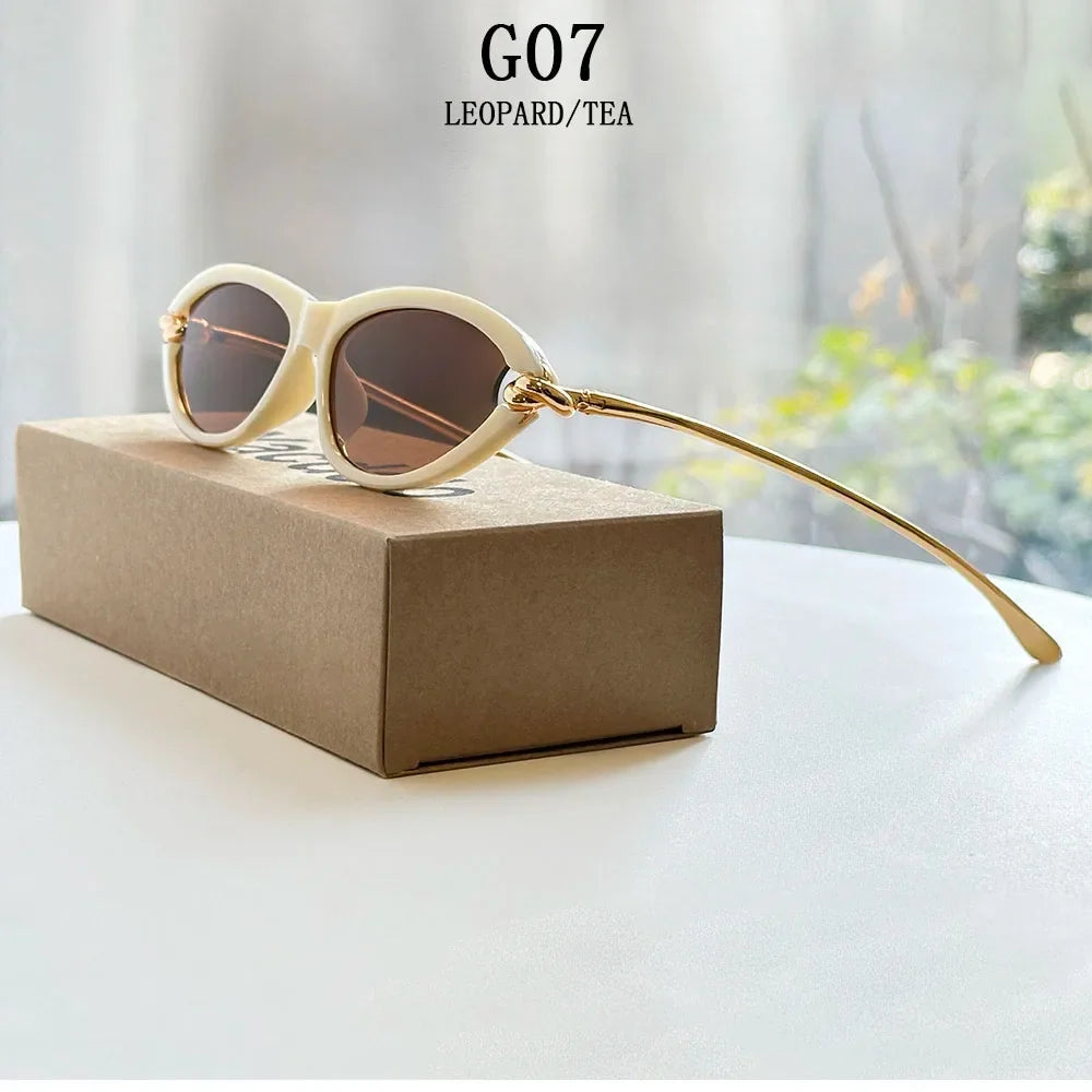 Designer Cat Eye Sunglasses Women Trendy 2026 Fashion Glasses Vacation Shades Luxe  Lunette Soleil Femme Lentes De Sol Mujer Sun