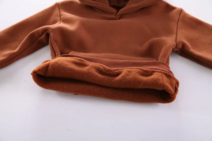 New Autumn Winter Fashion Baby Girls Clothes Children Boys Thicken Hoodies Pants 2Pcs/Set Toddler Sports Costume Kids Tracksuits