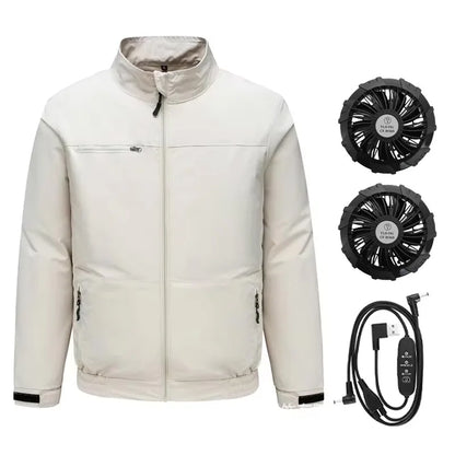 Smart Air Conditioned Jacket with Four Hole Fan Clothing Men's Outdoor Fishing Sun Protection Uniform Labor Protection Workwear