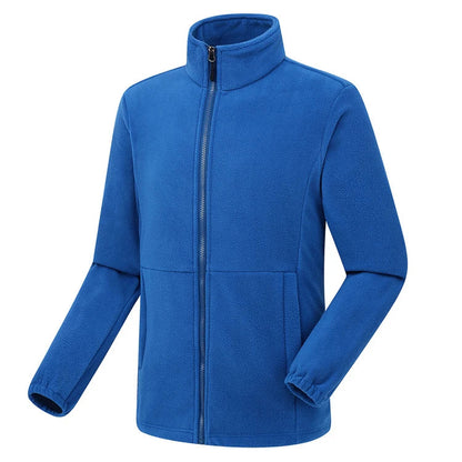 Soft Polar Fleece Jacket with Pockets Lightweight Outdoor Recreation Full Zip Coat