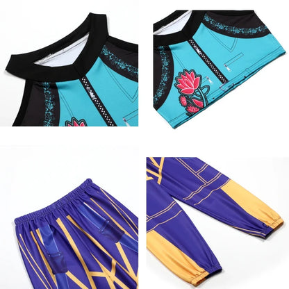 Rumi Girl Cosplay Costume Anime Mira Roleplay Outfit Trendy Dance Performance Wear Halloween Party Performance Costume