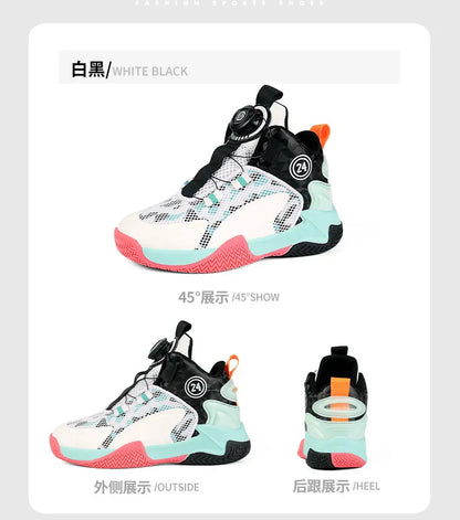 New high-quality breathable and fashionable casual basketball shoes for children and boys