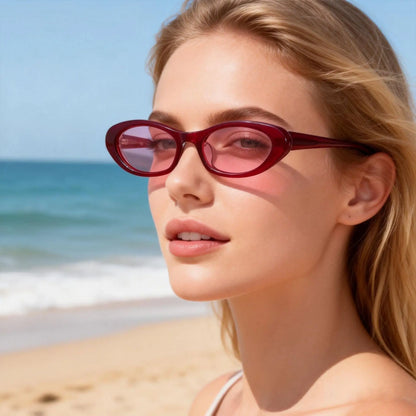 2026 Small Oval Sunglasses Women Vintage Design Sun Glasses Shades Female Sexy Retro Punk Men Sunglass Outdoor Trendy Eyewear