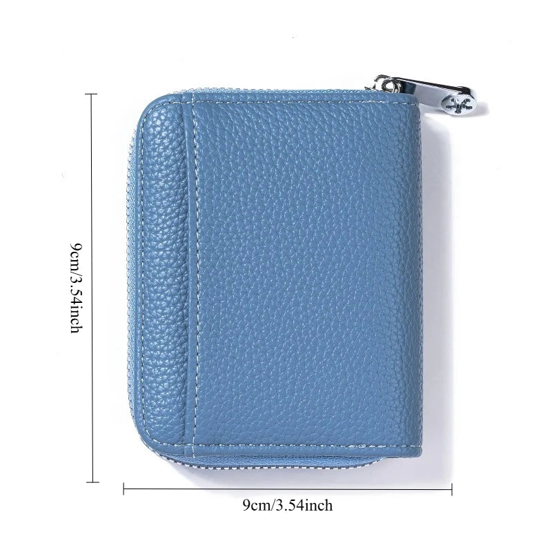 Nouveau porte-monnaie simple en cuir PU pour femmes et hommes, mini portefeuilles zippés, portable, avec plusieurs fentes pour pièces de monnaie, porte-cartes, petit portefeuille