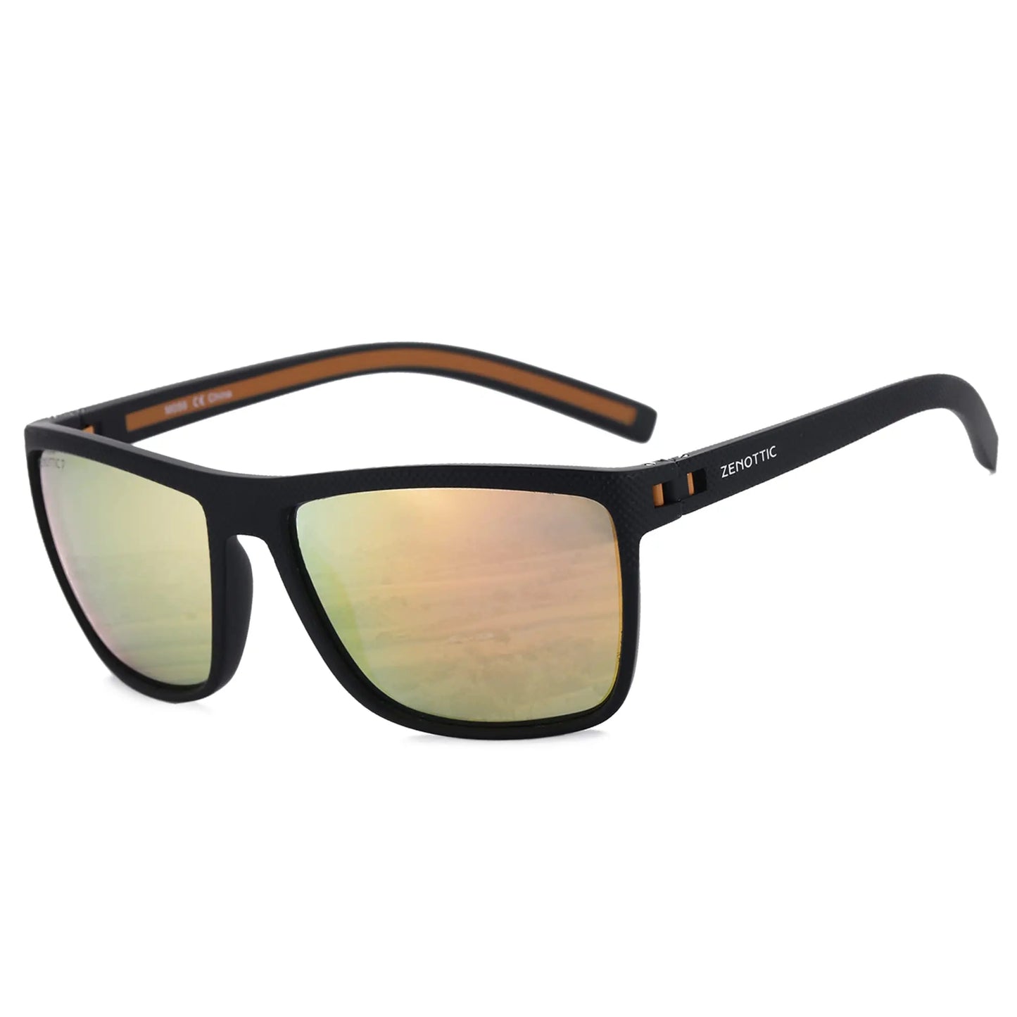 Polarized Sunglasses for Men Shades Lightweight TR90 Frame UV400 Protection Square Outdoor Trave Driving Sun Glasses