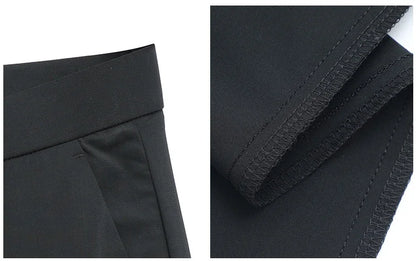 Elastic Men's Suit Pants Thin Straight Leg Pants Wrinkle Resistant Non-ironing Streetwear Men's Pants Business