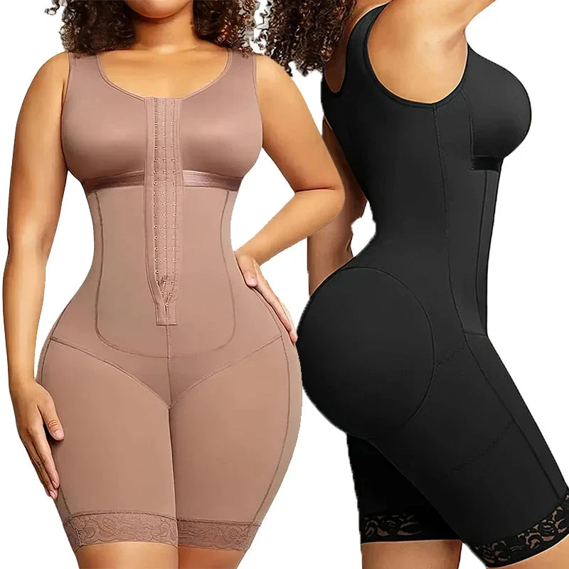 Women's Postpartum Shapewear Full Body Tummy Control Girdle  Postoperative Compression Faja for Belly Fat Waist Sculpting