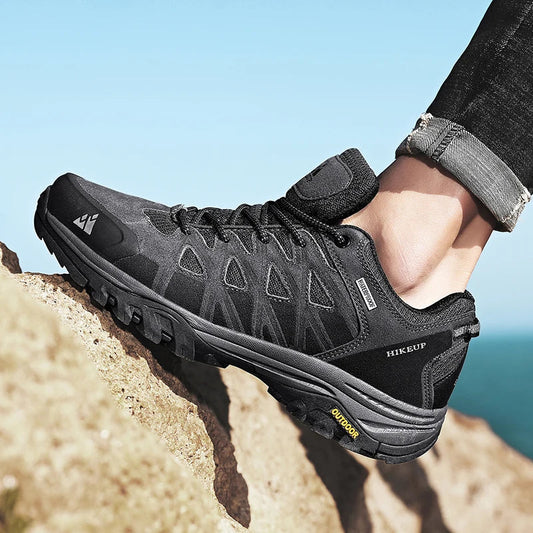 New Arrival Mens Hiking Shoes Breathable Lace Up Trekking Male Cushioning Outdoor Climbing Tourism Sneakers for Men