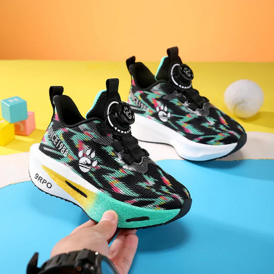 New children's shoes, boys' double-net carbon sneakers, students' casual and light running shoes, children's basketball shoes