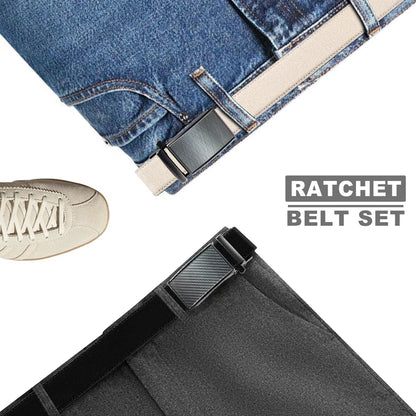 Leather belt men High Quality PU Leather Belts, Automatic Buckle Belt, Adjustable No Hole Belt Jeans Belt for Men