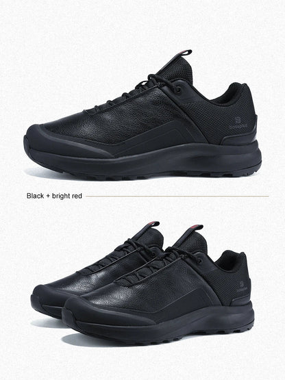 Men Hiking Shoes Litchi Leather High Quality Male Trekking Climbing Sneakers Non-slip Luxury Designer Outdoor Shoe