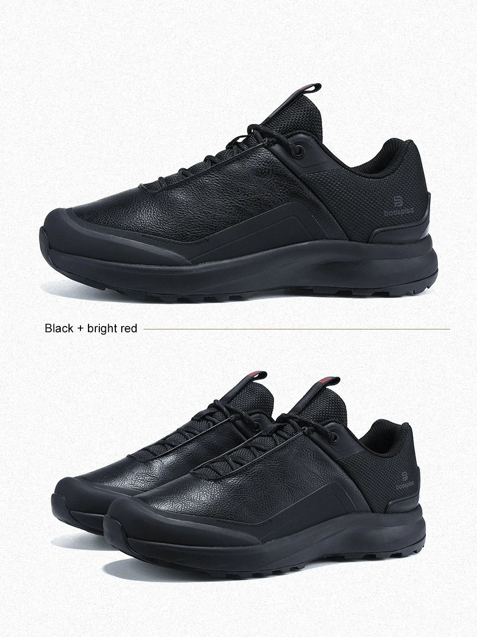 Men Hiking Shoes Litchi Leather High Quality Male Trekking Climbing Sneakers Non-slip Luxury Designer Outdoor Shoe