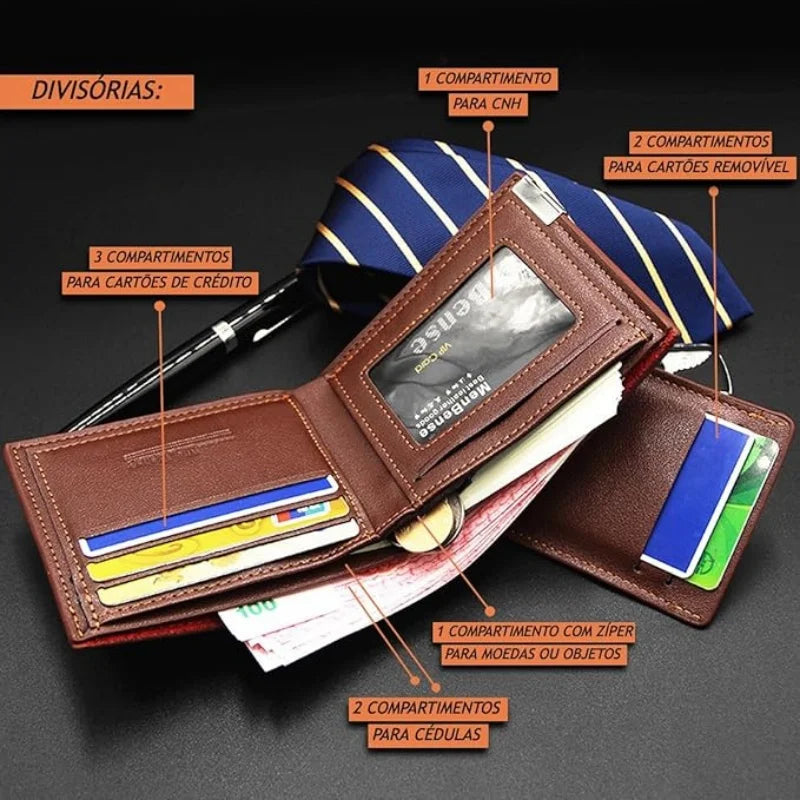 Personalized Wallet for Men Custom Wallets for Men Engraved Letter Name Leather Wallet Bifold Custom Gifts for Dad/Husband