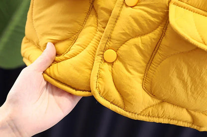 New Winter Baby Clothes Set Children Boys Thick Cotton Jacket Pants 2Pcs/Sets Infant Girls Clothing Toddler Coat Kids Tracksuits