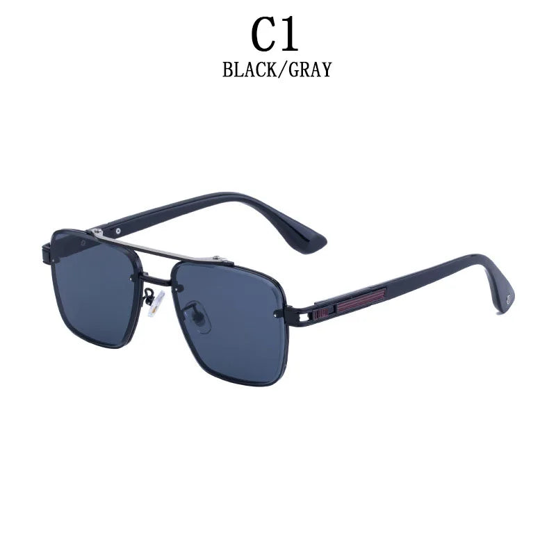 2025 Square Sunglass Men Luxury Sunscreen Rimless Sunglasses Women Vintage Fashion Glasses Gafas De Sol Hombre Lunette De Soleil