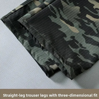 Wear-Resistant Cargo Pants Men Casual Work Stretch Trousers Breathable Multi-Pocket Outdoor Waterproof Training Hiking Pant Male