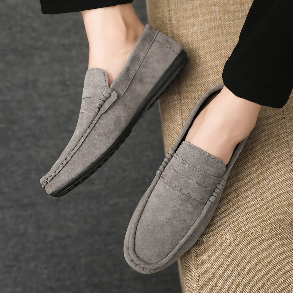 Men Loafers Soft High Quality Spring Autumn Shoes Men Casual Shoes Warm Slip on Flats Driving Shoes