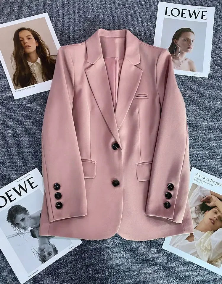 New Spring Suit 2025 Suit Jacket for Women with Small Temperament and High-end Feel Loose Casual Chic Elegant Fashion Coat Top