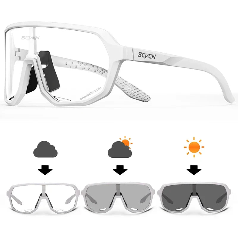Photochromic Sports Sunglasses Cycling Glasses for Men Mountain MTB Bike Road Bicycle Cycle Goggles UV400 Women Driving