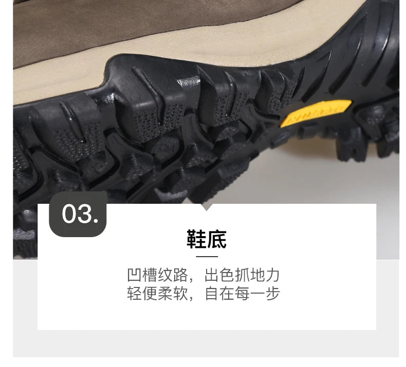 Hiking shoes Men's waterproof hunting Boots Tactical Desert Combat Ankle trekking Boots Male Women warm Leather Sneakers