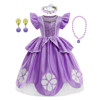 Sofia Costume the First Dress for Girls Princess Costumes Children Princess Dress Birthday Party Sophia Kids Prom Dresses