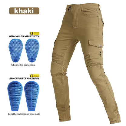 Moto Jeans  Motorcycle Pants Motorcycle Jeans Protective Gear Riding Touring Motorbike Trousers With Protect Gears Summer Women