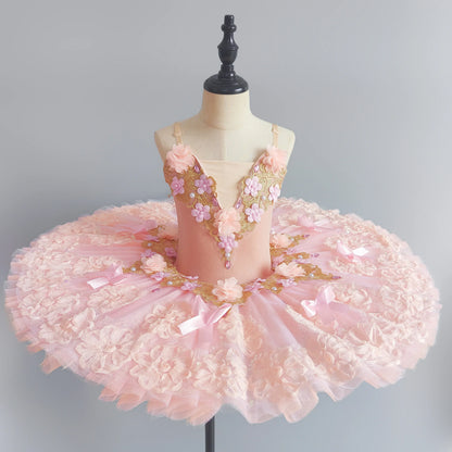 Princess Performance Fairy Tutu Kids Clothes Ballet Leotards for Girls Dress Stage Costumes Dance Wear Summer Children Clothing
