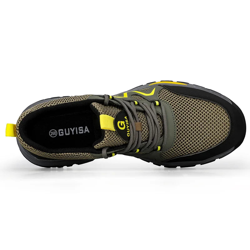 2022 Latest Summer Safety Work Shoes For Men Breathable Indestructible Steel Toe Boots Male Footwear Anti-smash Hiking Shoes