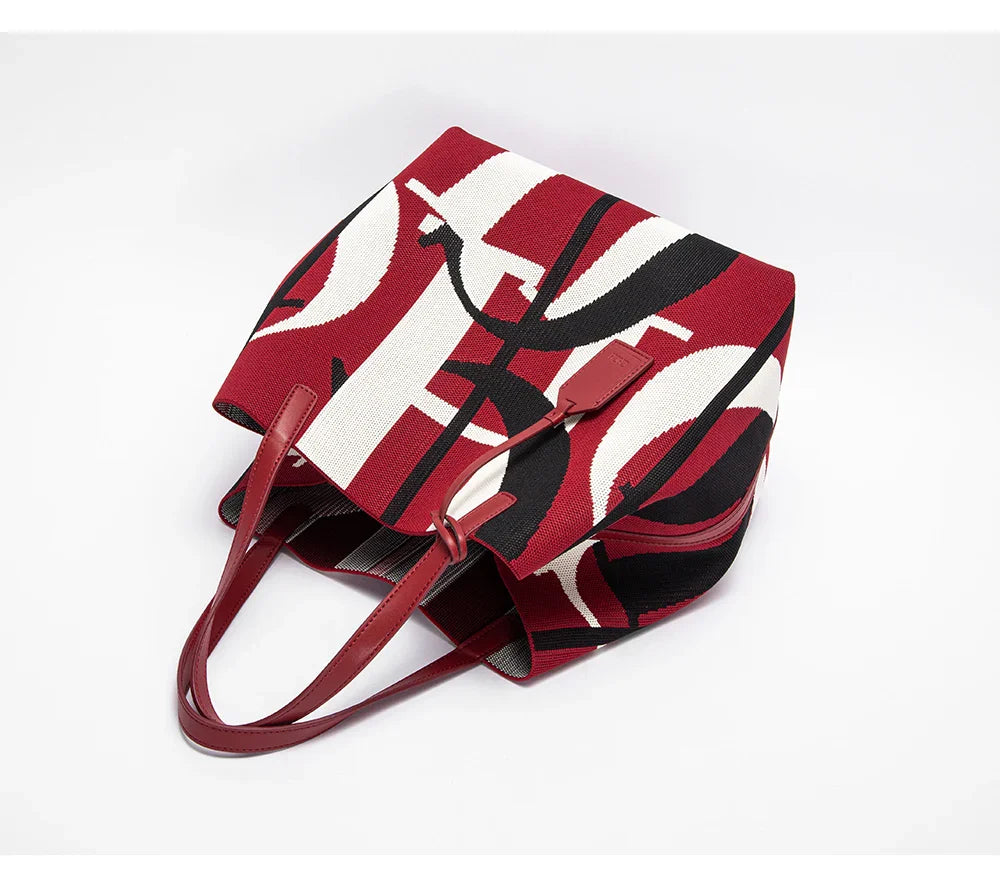 Multi-coloured Colour Retro Style Women's Large Capacity Handbags Multi-coloured Available Classic Multi-purpose Women's Handbag