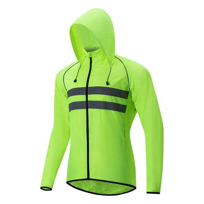 Cycling Windbreaker Windproof Waterproof Reflective Bicycle Jacket Ultralight MTB Road Bike Jersey Portable Cycling Coat