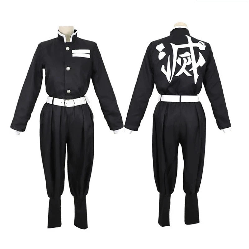 Tomioka Giyuu Japanese Anime Cosplay Costume Suit with Wig for Boys Adult Carnival Halloween Party Gift Tomioka Giyuu Uniforms