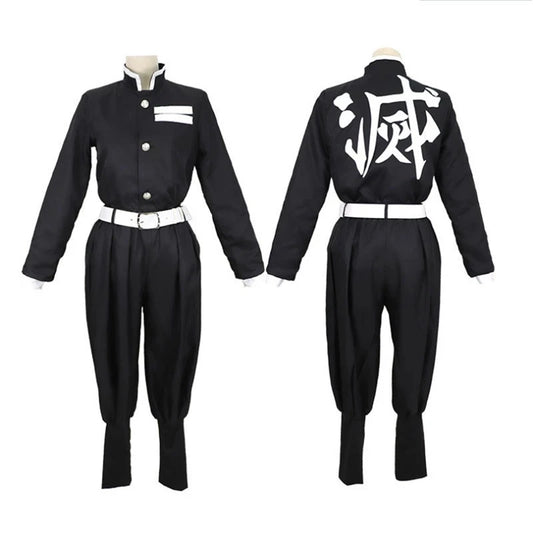 Tomioka Giyuu Japanese Anime Cosplay Costume Suit with Wig for Boys Adult Carnival Halloween Party Gift Tomioka Giyuu Uniforms