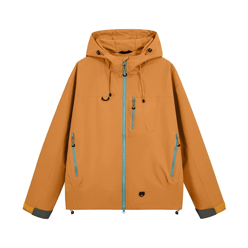 Men's Women's Waterproof Hiking Jacket Trekking Camping Mountaineering Windbreaker Unisex Outdoor Sport Windproof Rain Coat