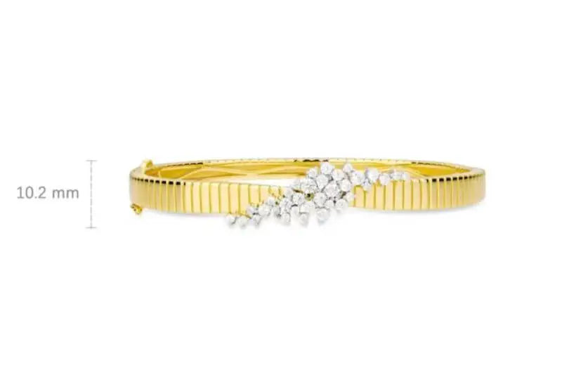 Real gold Plated Sterling Silver Bangle bracelets women jewellery women Original and pure 925 sterling silver bracelets