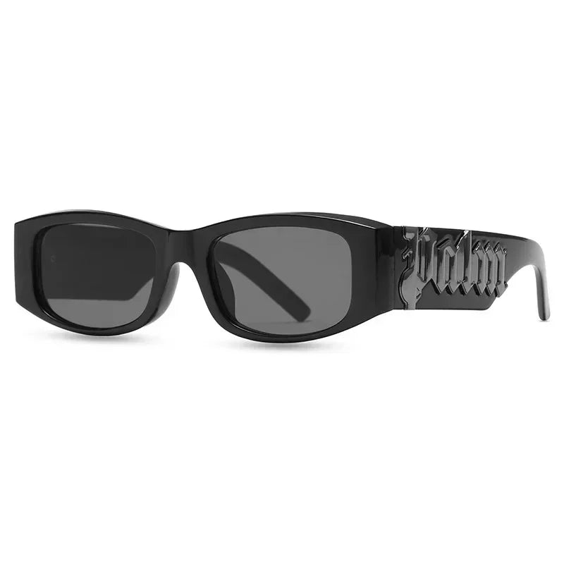 2024 Vintage Luxury Square Sunglasses Women Fashion Letters Sun Glasses Classic Retro Shades Outdoor Travel Male Eyewear UV400