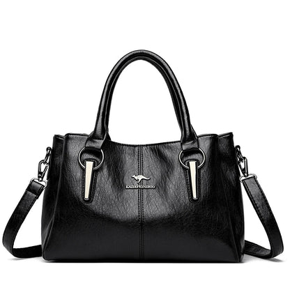 Genuine 3Layers High Quality Soft PU Leather Ladies Shoulder Crossbody Bags for Women  Luxury Handbags  Women  Designer A Main