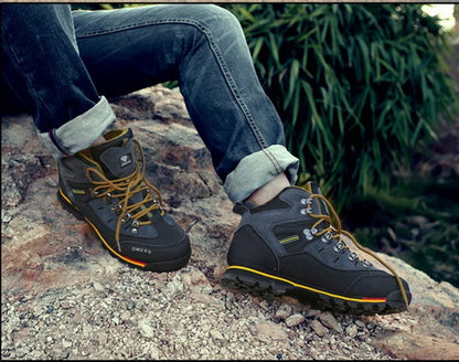 2026 Men Outdoor Ankle Boots Waterproof Sports Shoes Mountain Climbing Classic Footwear Leather Sneakers Hiking Boots Fashion