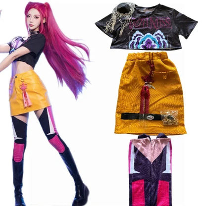 Cosplay  Costume Girls Group Idol Role play Halloween Carnival Party Outfit Suit