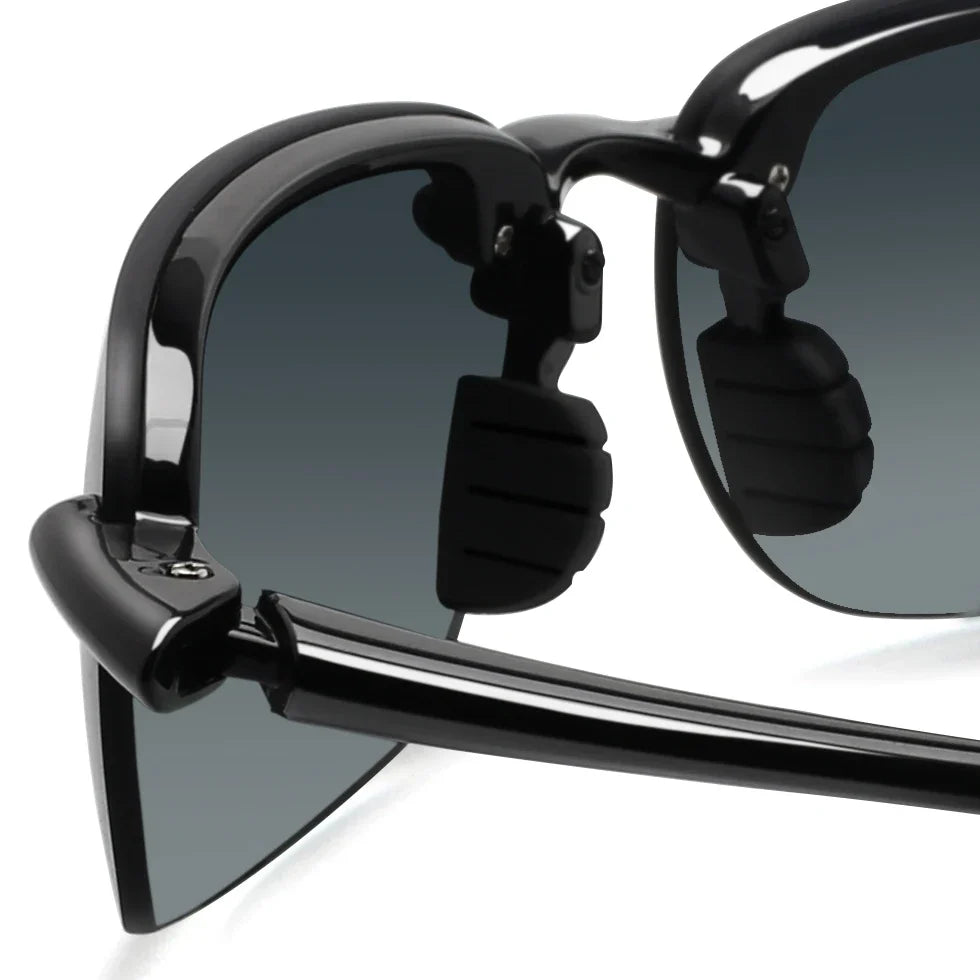 Rimless Polarized Sports Sunglasses Men&Women Tr90 Frame for Running Fishing Baseball Driving （8001）