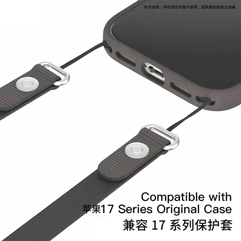 جراب For Official Original For MagSafe Techwoven مع حزام مغناطيسي منسوج لهاتف IPhone 17 Pro Max غطاء شحن لاسلكي