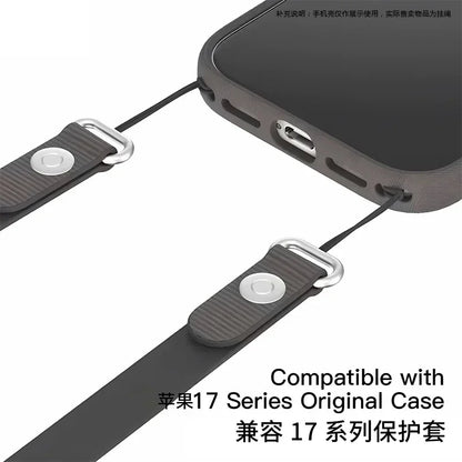 جراب For Official Original For MagSafe Techwoven مع حزام مغناطيسي منسوج لهاتف IPhone 17 Pro Max غطاء شحن لاسلكي