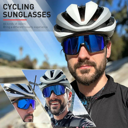 New Sports Men UV400 Cycling Glasses Bike Sunglasses Outdoor Eyewear  MTB Bicycle Women Riding Hiking Goggles