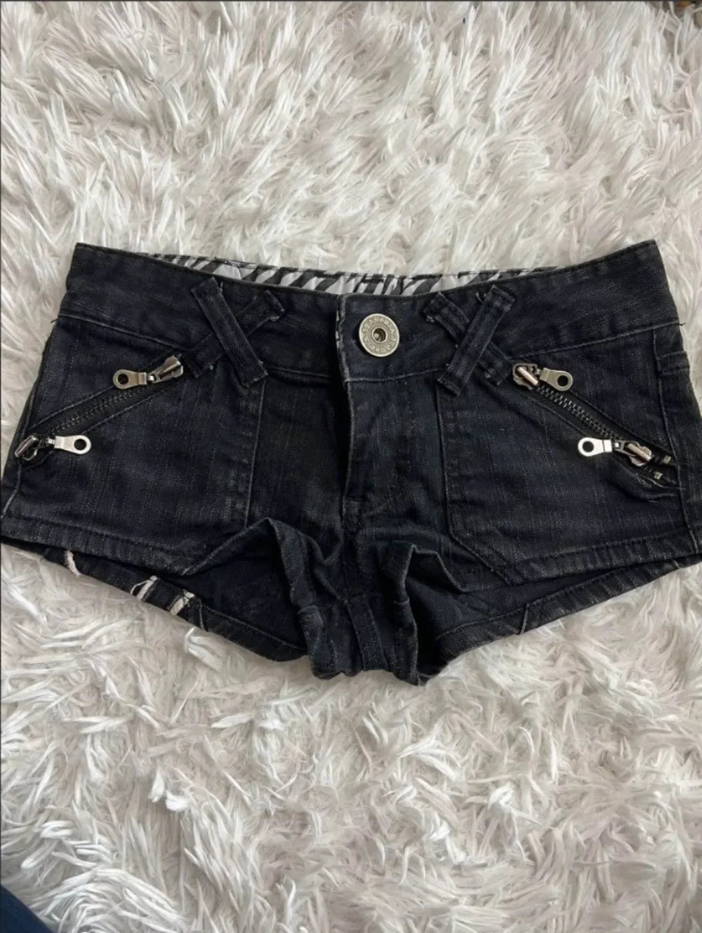 2025ins European and American trendy low-waisted hot girls slim jeans hip-hop fashion streetwear printing letter pattern