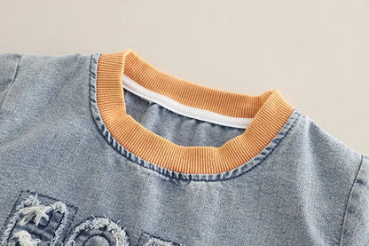 New Summer Baby Boys Clothes Suit Children Outfits Fashion Solid Shirt Shorts 2Pcs/Sets Toddler Casual Costume Kids Tracksuits