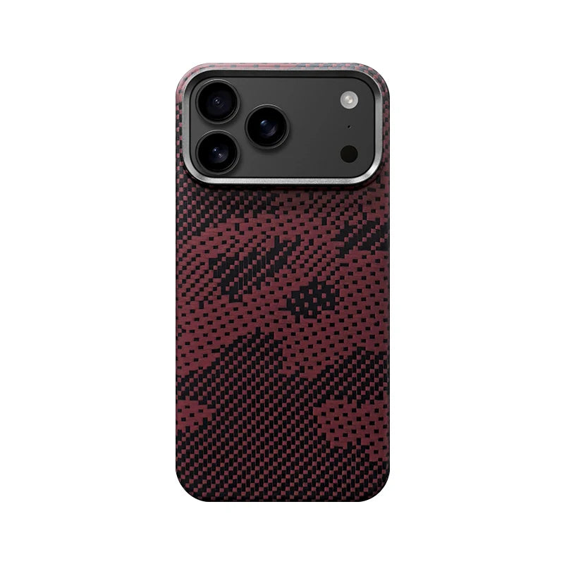 Ultra Slim Real Aramid Kevlar Carbon Fiber Business Case For IPhone 17 Air Pro Max Magnetic Charging Shockproof Protective Cover