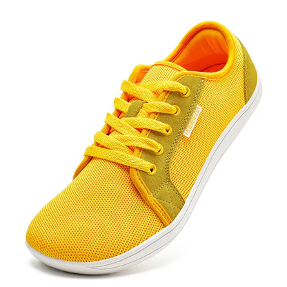 Wide Toe Barefoot Shoes Womens Mens Outdoor Lace Up Running Sneaker Zero Drop Comfortable Casual Shoes