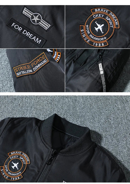 Large Size 7XL Winter Military tactical Male Army MA-1 Flight Bomber Jacket Baseball Varsity College Pilot Air Force Coat Men
