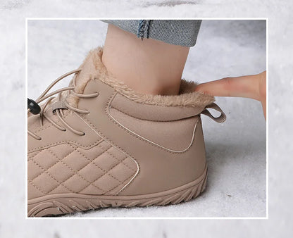 New Winter Booties Outdoor Waterproof Barefoot Boots For Men Ankle Boots Plush Warm Snow Shoes Non-slip Casual Sneakers Big Size