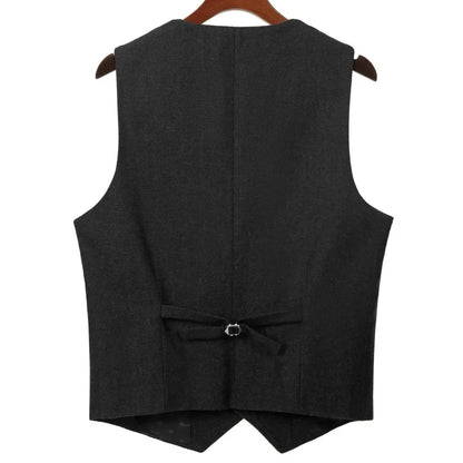 Men Vest Green Herringbone Solid Single Button Waistcoat For Birthday Wedding Business Banquet Work Daily Casual Men Suit Vest